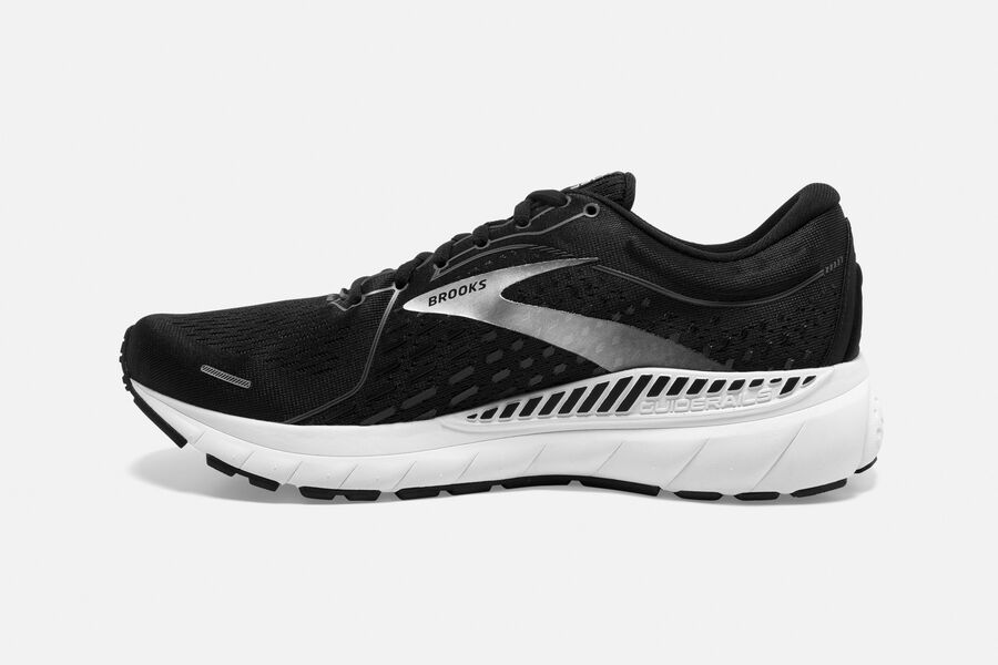 Adrenaline GTS 21 Road Brooks Running Shoes NZ Mens - Black/White - ZEAONG-476